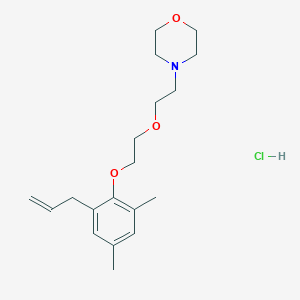 molecular formula C19H30ClNO3 B5275962 4-[2-[2-(2,4-Dimethyl-6-prop-2-enylphenoxy)ethoxy]ethyl]morpholine;hydrochloride 