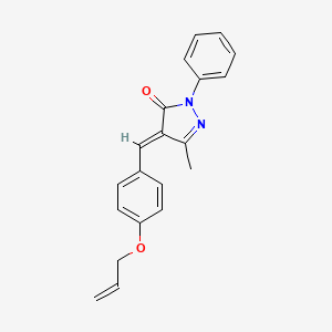 (4E)-5-methyl-2-phenyl-4-[(4-prop-2-enoxyphenyl)methylidene]pyrazol-3-one