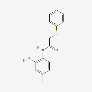 N-(2-hydroxy-4-methylphenyl)-2-(phenylsulfanyl)acetamide