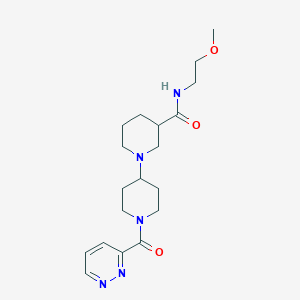 N-(2-methoxyethyl)-1'-(pyridazin-3-ylcarbonyl)-1,4'-bipiperidine-3-carboxamide