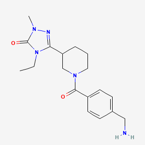 5-{1-[4-(aminomethyl)benzoyl]-3-piperidinyl}-4-ethyl-2-methyl-2,4-dihydro-3H-1,2,4-triazol-3-one dihydrochloride