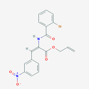 prop-2-enyl (E)-2-[(2-bromobenzoyl)amino]-3-(3-nitrophenyl)prop-2-enoate