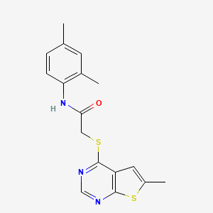 N-(2,4-dimethylphenyl)-2-[(6-methylthieno[2,3-d]pyrimidin-4-yl)thio]acetamide