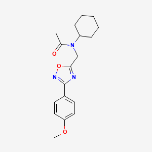 N-cyclohexyl-N-{[3-(4-methoxyphenyl)-1,2,4-oxadiazol-5-yl]methyl}acetamide