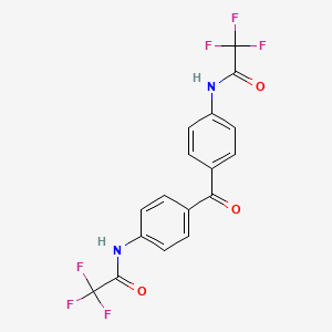 molecular formula C17H10F6N2O3 B5276122 N,N'-(carbonyldi-4,1-phenylene)bis(2,2,2-trifluoroacetamide) 