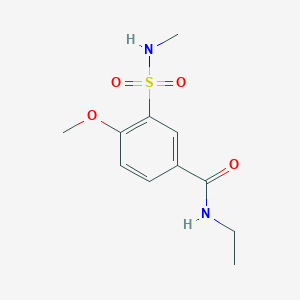 N-ethyl-4-methoxy-3-(methylsulfamoyl)benzamide