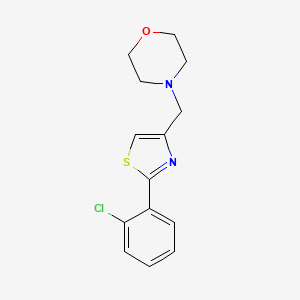 4-{[2-(2-chlorophenyl)-1,3-thiazol-4-yl]methyl}morpholine