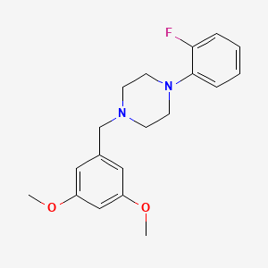 molecular formula C19H23FN2O2 B5276182 1-(3,5-dimethoxybenzyl)-4-(2-fluorophenyl)piperazine 