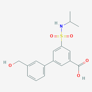 3'-(hydroxymethyl)-5-[(isopropylamino)sulfonyl]biphenyl-3-carboxylic acid