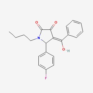 4-benzoyl-1-butyl-5-(4-fluorophenyl)-3-hydroxy-1,5-dihydro-2H-pyrrol-2-one