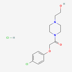 2-{4-[(4-chlorophenoxy)acetyl]-1-piperazinyl}ethanol hydrochloride