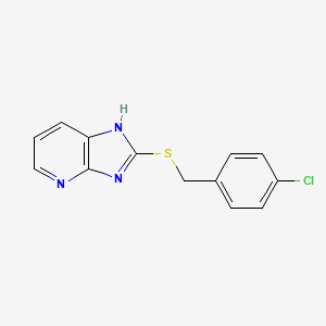 2-{[(4-CHLOROPHENYL)METHYL]SULFANYL}-3H-IMIDAZO[4,5-B]PYRIDINE