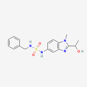 N-benzyl-N'-[2-(1-hydroxyethyl)-1-methyl-1H-benzimidazol-5-yl]sulfamide