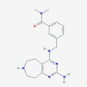 3-{[(2-amino-6,7,8,9-tetrahydro-5H-pyrimido[4,5-d]azepin-4-yl)amino]methyl}-N,N-dimethylbenzamide dihydrochloride