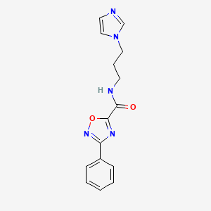 N-(3-imidazol-1-ylpropyl)-3-phenyl-1,2,4-oxadiazole-5-carboxamide