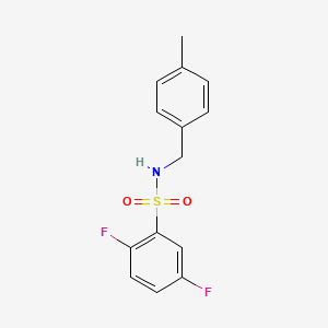 2,5-DIFLUORO-N~1~-(4-METHYLBENZYL)-1-BENZENESULFONAMIDE