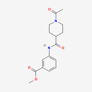 METHYL 3-{[(1-ACETYL-4-PIPERIDYL)CARBONYL]AMINO}BENZOATE