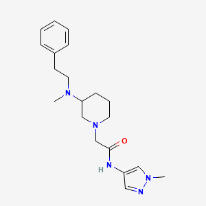 2-{3-[methyl(2-phenylethyl)amino]-1-piperidinyl}-N-(1-methyl-1H-pyrazol-4-yl)acetamide hydrochloride