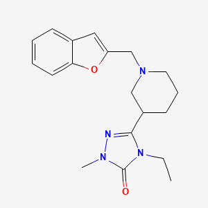 5-[1-(1-benzofuran-2-ylmethyl)piperidin-3-yl]-4-ethyl-2-methyl-2,4-dihydro-3H-1,2,4-triazol-3-one