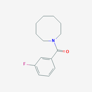 molecular formula C14H18FNO B5276340 1-AZOCANYL(3-FLUOROPHENYL)METHANONE 