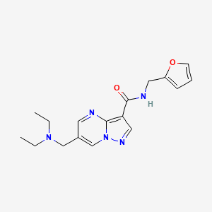 6-[(diethylamino)methyl]-N-(2-furylmethyl)pyrazolo[1,5-a]pyrimidine-3-carboxamide