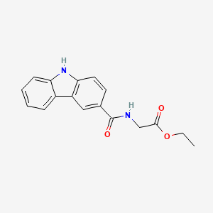 molecular formula C17H16N2O3 B5276351 ETHYL 2-[(9H-CARBAZOL-3-YLCARBONYL)AMINO]ACETATE 