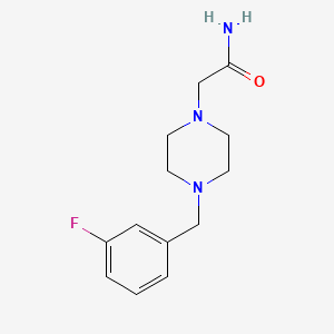 molecular formula C13H18FN3O B5276365 2-[4-(3-FLUOROBENZYL)PIPERAZINO]ACETAMIDE 