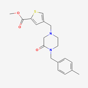 methyl 4-{[4-(4-methylbenzyl)-3-oxo-1-piperazinyl]methyl}-2-thiophenecarboxylate