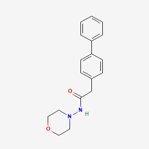 molecular formula C18H20N2O2 B5276402 2-(4-biphenylyl)-N-4-morpholinylacetamide 