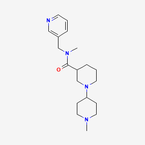 N,1'-dimethyl-N-(pyridin-3-ylmethyl)-1,4'-bipiperidine-3-carboxamide