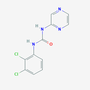 molecular formula C11H8Cl2N4O B5276432 1-(2,3-Dichlorophenyl)-3-pyrazin-2-ylurea 