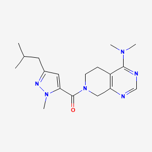 7-[(3-isobutyl-1-methyl-1H-pyrazol-5-yl)carbonyl]-N,N-dimethyl-5,6,7,8-tetrahydropyrido[3,4-d]pyrimidin-4-amine