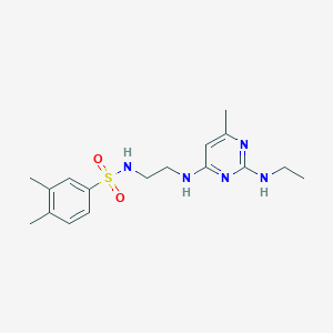 N-(2-{[2-(ethylamino)-6-methyl-4-pyrimidinyl]amino}ethyl)-3,4-dimethylbenzenesulfonamide