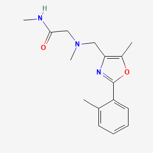 N~1~,N~2~-dimethyl-N~2~-{[5-methyl-2-(2-methylphenyl)-1,3-oxazol-4-yl]methyl}glycinamide