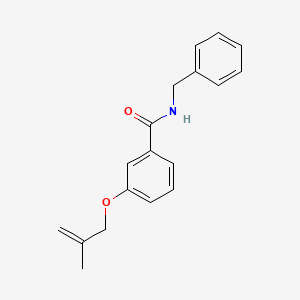 molecular formula C18H19NO2 B5276514 N-benzyl-3-[(2-methyl-2-propen-1-yl)oxy]benzamide 