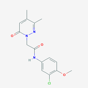 N-(3-chloro-4-methoxyphenyl)-2-(3,4-dimethyl-6-oxo-1(6H)-pyridazinyl)acetamide