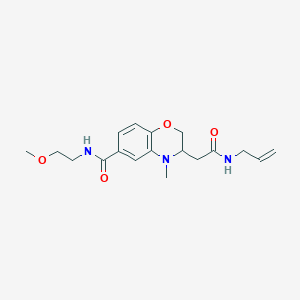 3-[2-(allylamino)-2-oxoethyl]-N-(2-methoxyethyl)-4-methyl-3,4-dihydro-2H-1,4-benzoxazine-6-carboxamide