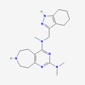 N~2~,N~2~,N~4~-trimethyl-N~4~-(4,5,6,7-tetrahydro-1H-indazol-3-ylmethyl)-6,7,8,9-tetrahydro-5H-pyrimido[4,5-d]azepine-2,4-diamine