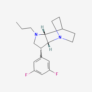 (2R,3R,6R)-3-(3,5-difluorophenyl)-5-propyl-1,5-diazatricyclo[5.2.2.02,6]undecane