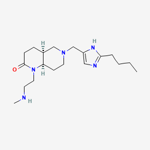 rel-(4aS,8aR)-6-[(2-butyl-1H-imidazol-4-yl)methyl]-1-[2-(methylamino)ethyl]octahydro-1,6-naphthyridin-2(1H)-one dihydrochloride