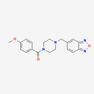 5-{[4-(4-methoxybenzoyl)-1-piperazinyl]methyl}-2,1,3-benzoxadiazole