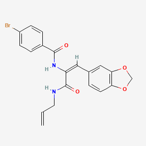 N-[1-[(allylamino)carbonyl]-2-(1,3-benzodioxol-5-yl)vinyl]-4-bromobenzamide