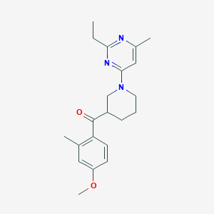 [1-(2-ethyl-6-methylpyrimidin-4-yl)piperidin-3-yl](4-methoxy-2-methylphenyl)methanone