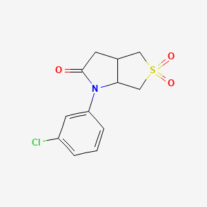 1-(3-chlorophenyl)tetrahydro-1H-thieno[3,4-b]pyrrol-2(3H)-one 5,5-dioxide