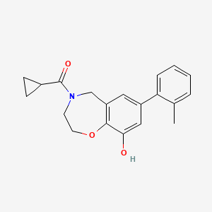 4-(cyclopropylcarbonyl)-7-(2-methylphenyl)-2,3,4,5-tetrahydro-1,4-benzoxazepin-9-ol