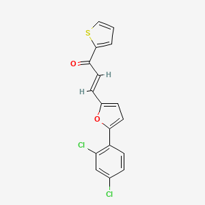 molecular formula C17H10Cl2O2S B5276764 3-[5-(2,4-dichlorophenyl)-2-furyl]-1-(2-thienyl)-2-propen-1-one 