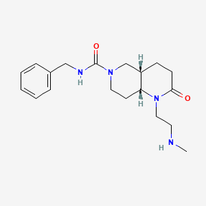 rel-(4aS,8aR)-N-benzyl-1-[2-(methylamino)ethyl]-2-oxooctahydro-1,6-naphthyridine-6(2H)-carboxamide hydrochloride