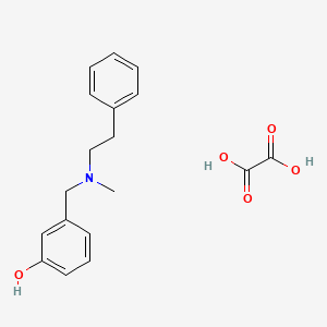 3-[[Methyl(2-phenylethyl)amino]methyl]phenol;oxalic acid