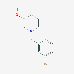 1-[(3-Bromophenyl)methyl]piperidin-3-ol