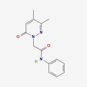 2-(3,4-dimethyl-6-oxo-1(6H)-pyridazinyl)-N-phenylacetamide